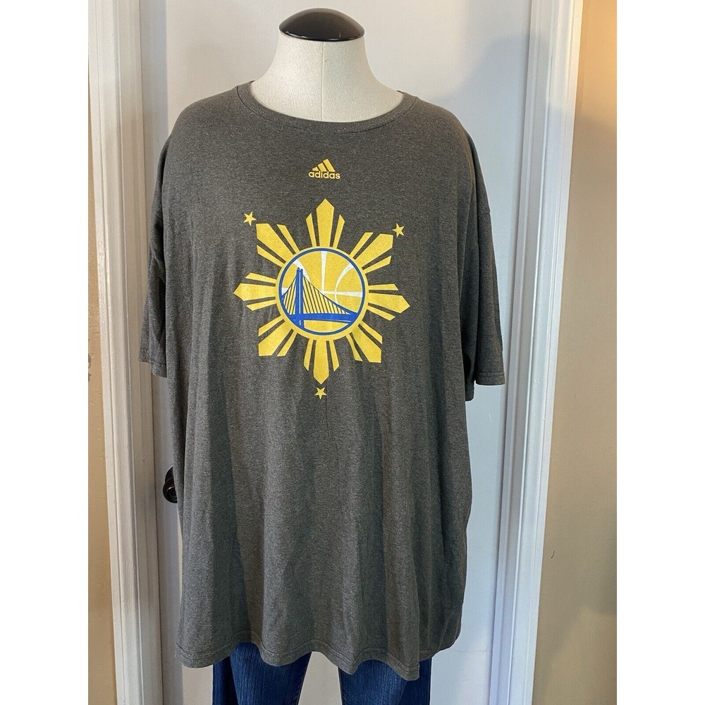 Adidas NBA  Curry #30 golden‎ State warriors shirt men 2XL Filipino heritage